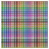 Regenbogen-Karostoff - Polyestergewebe Stoff (Muster)