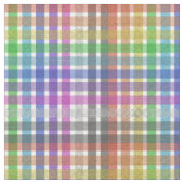 Regenbogen-Karostoff - Polyestergewebe Stoff (Nahaufnahme)