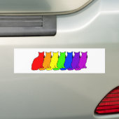 Regenbogen-Katze Autoaufkleber (Auf Auto)
