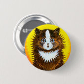 Regenbogen-Katze Button (Vorne & Hinten)