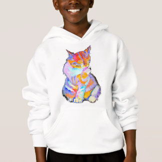 Regenbogen-Katze Hoodie