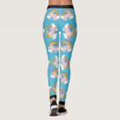 Regenbogen-Katze Leggings (Rückseite)