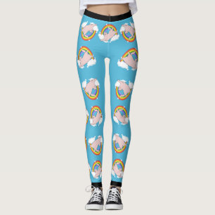 Regenbogen-Katze Leggings