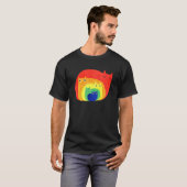 Regenbogen Katze LoverRegenbogen Katzen 1 T-Shirt (Vorne ganz)