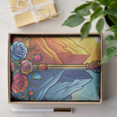 Regenbogen-Katze-Seidenpapier Seidenpapier (Geschenk)