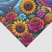Regenbogen-Katze-Seidenpapier Seidenpapier (Detail)
