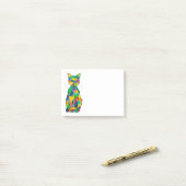 Regenbogen-Katzen-Anmerkungen Post-it Klebezettel (Auf Schreibtisch)