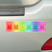 Regenbogen-Katzen Autoaufkleber (Auf Auto)