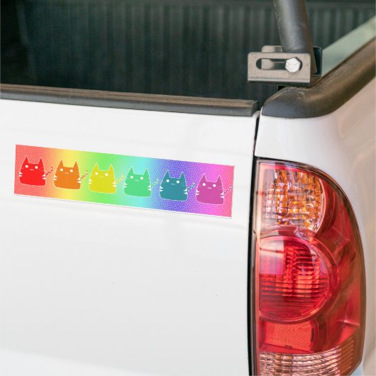 Regenbogen-Katzen Autoaufkleber (Auf Lkw)