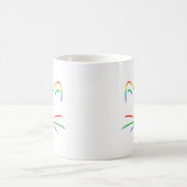 Regenbogen-Katzen-Bart-Klassiker-Tasse Kaffeetasse (Mittel)