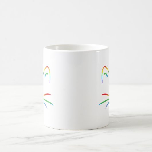 Regenbogen-Katzen-Bart-Klassiker-Tasse Kaffeetasse (Mittel)