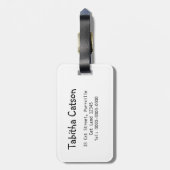 Regenbogen-Katzen-Gepäckanhänger Gepäckanhänger (Rückseite vertikal)