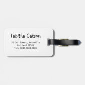 Regenbogen-Katzen-Gepäckanhänger Gepäckanhänger (Rückseite horizontal)