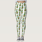 Regenbogen-Katzen-Leggings Leggings (Vorderseite)