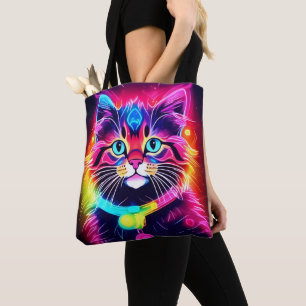 Regenbogen-Katzen-Vibes Tasche