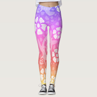 Regenbogen Kauai Schildkröten Leggings