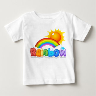 Regenbogen-Kinder-Feinstrick-T-Shirt Baby T-shirt