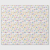 Regenbogen-Kinder-Muster Geschenkpapier (Flach)