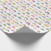 Regenbogen-Kinder-Muster Geschenkpapier (Ecke)