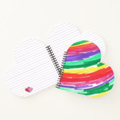 Regenbogen-Kinderkunst Notizblock (Innenseite)