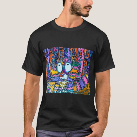 Regenbogen-Kitty T-Shirt (Vorderseite)