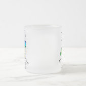 Regenbogen-Kiwi-mattierte Tasse (Mittel)