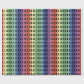 Regenbogen-Klavier-Schlüssel-Muster Geschenkpapier (Flach)