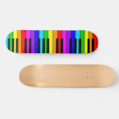 Regenbogen-Klavier-Skateboard Skateboard (Horizontal)