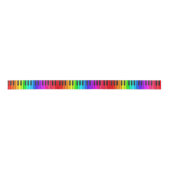 Regenbogen-Klavier-Tastatur-Satin-Band Satinband (Vorderseite)