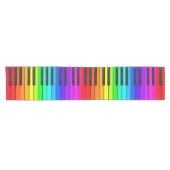 Regenbogen-Klavier-Tastatur-Tabellen-Läufer Kurzer Tischläufer (Horizontal)