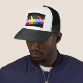Regenbogen-Klavier Truckerkappe (Beispiel)