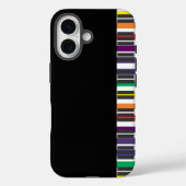 Regenbogen-Klaviertasten Case-Mate iPhone Hülle (Rückseite)