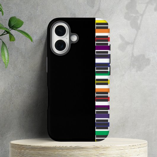Regenbogen-Klaviertasten Case-Mate iPhone Hülle
