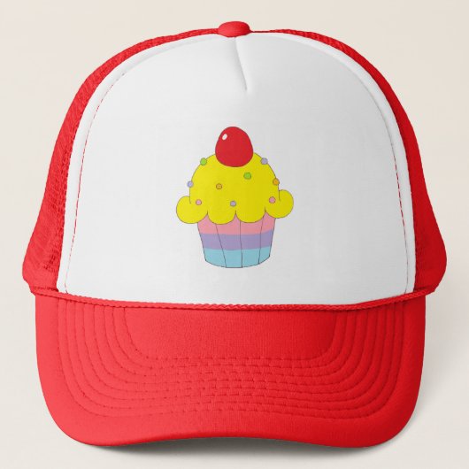 Regenbogen-kleiner Kuchen Truckerkappe (Vorderseite)