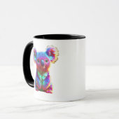 Regenbogen-Koala-Fantasy-Kunst Tasse (Vorderseite Links)