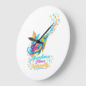 Regenbogen-Koi-Harmonie-Dekorative Wanduhr (Winkel)