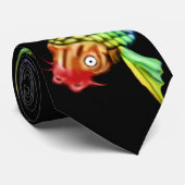 Regenbogen Koi Krawatte (Gerollt)