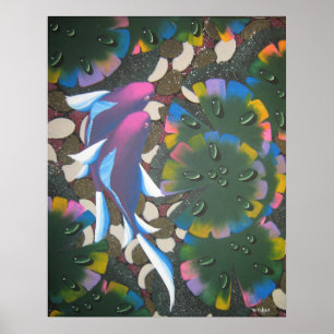 Regenbogen koi poster