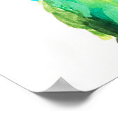 Regenbogen Kolibri Poster (Ecke)