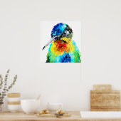 Regenbogen Kolibri Poster (Küche)