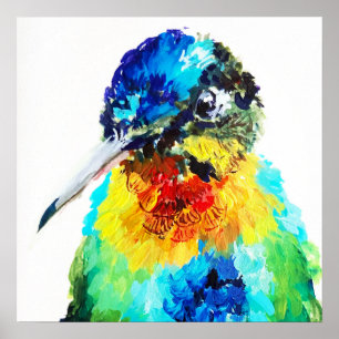 Regenbogen Kolibri Poster