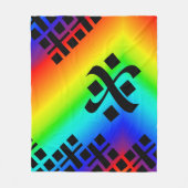 Regenbogen kommt heraus fleecedecke (Vorderseite)