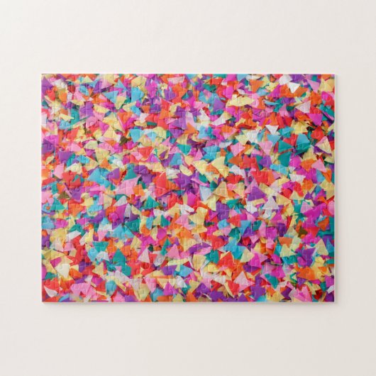 Regenbogen Konfetti Puzzle (Horizontal)
