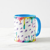 Regenbogen-Korallenriff Tasse (VorderseiteRechts)