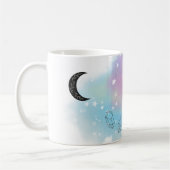 *~* Regenbogen-Kosmische Mondhütling-Wolf-Kristall Kaffeetasse (Links)