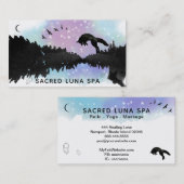 *~* Regenbogen-kosmischer MondFox, der Kiefer Visitenkarte (Vorne/Hinten)