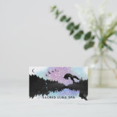 *~* Regenbogen-kosmischer MondFox, der Kiefer Visitenkarte (Stehend Vorderseite)