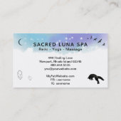 *~* Regenbogen-kosmischer MondFox, der Kiefer Visitenkarte (Rückseite)