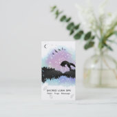 *~* Regenbogen-kosmischer MondFox, der Kiefer Visitenkarte (Stehend Vorderseite)