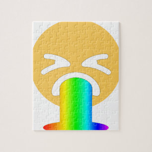 Regenbogen-Kotz-Emoji Puzzle